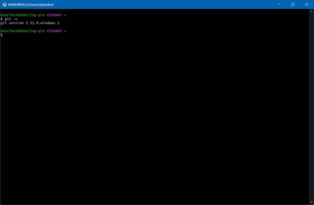 run git bash